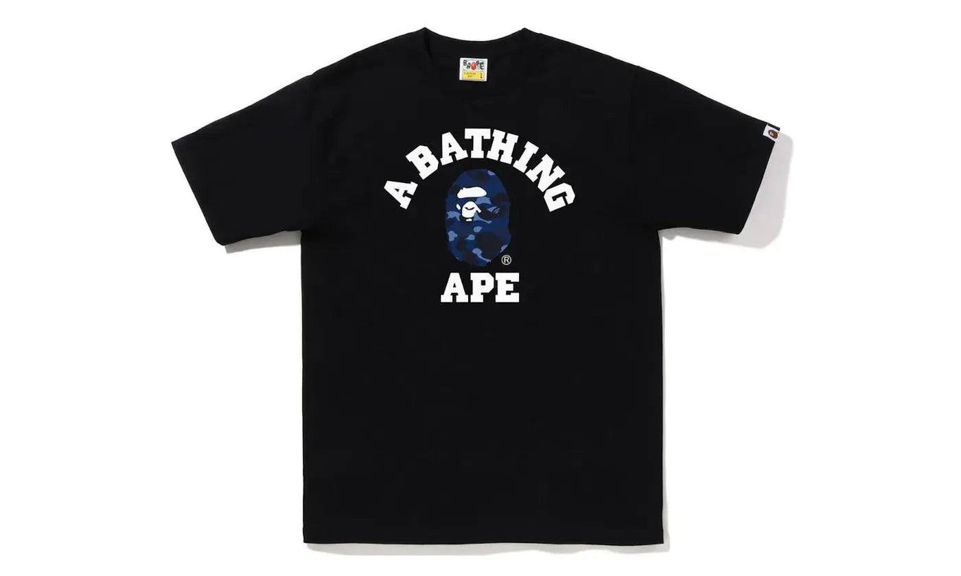 BAPE Color Camo College Tee (FW22) Black Blue
