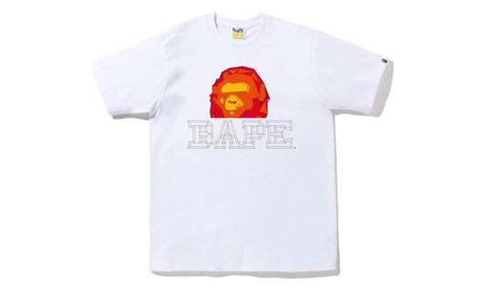 BAPE Polygon Ape Head Tee White - 1J30-110-071