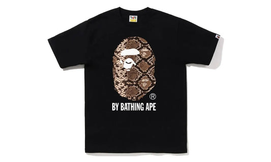 BAPE Snake By Bathing Ape Tee Black Beige