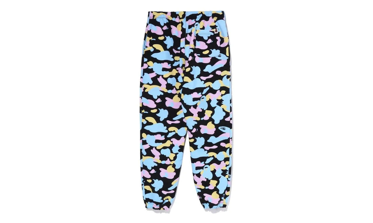 BAPE New Multi Camo Oversized Sweatpants Black - 1J30-252-006
