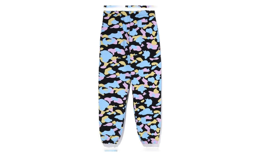 BAPE New Multi Camo Oversized Sweatpants Black - 1J30-252-006