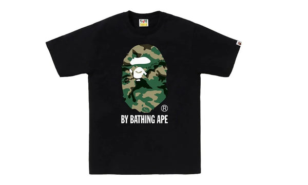 BAPE Woodland Camo By Bathing Ape Tee Black - 1J30-110-032