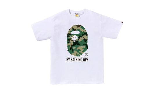 BAPE Woodland Camo By Bathing Ape Tee White - 1J30-110-032