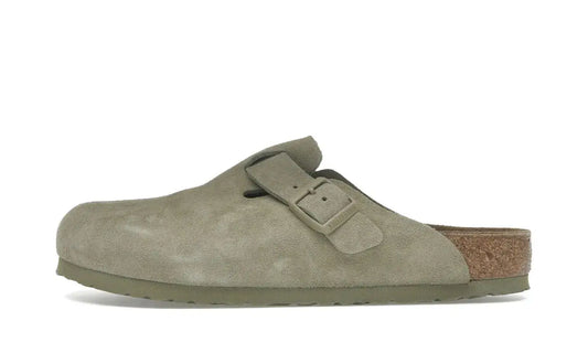 Birkenstock Boston Suede Faded Khaki - 1025788/1025844