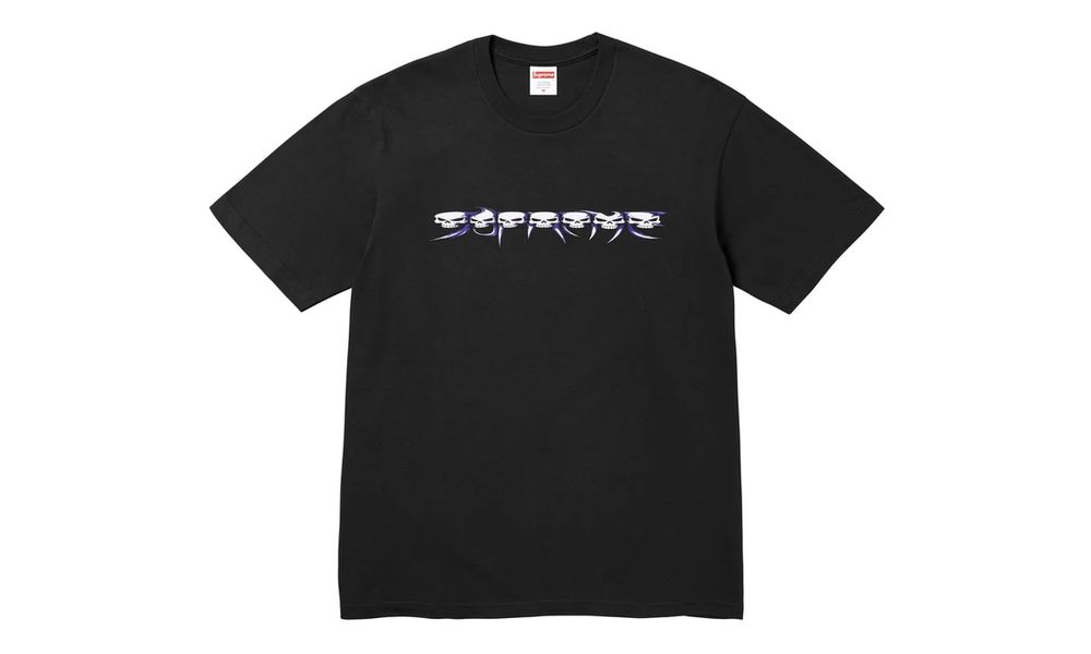 Supreme Supreme Skulls Spellout Tee Black