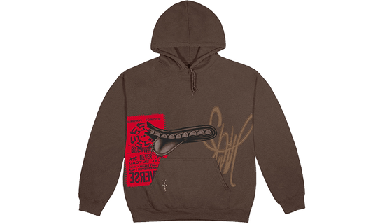 Travis Scott Travis Scott Grin Hoodie Brown - CJJ1-HS09-BROW