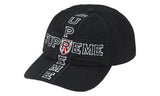 Supreme Supreme Cross 6-Panel Cap Black