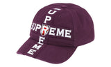 Supreme Supreme Cross 6-Panel Cap Plum