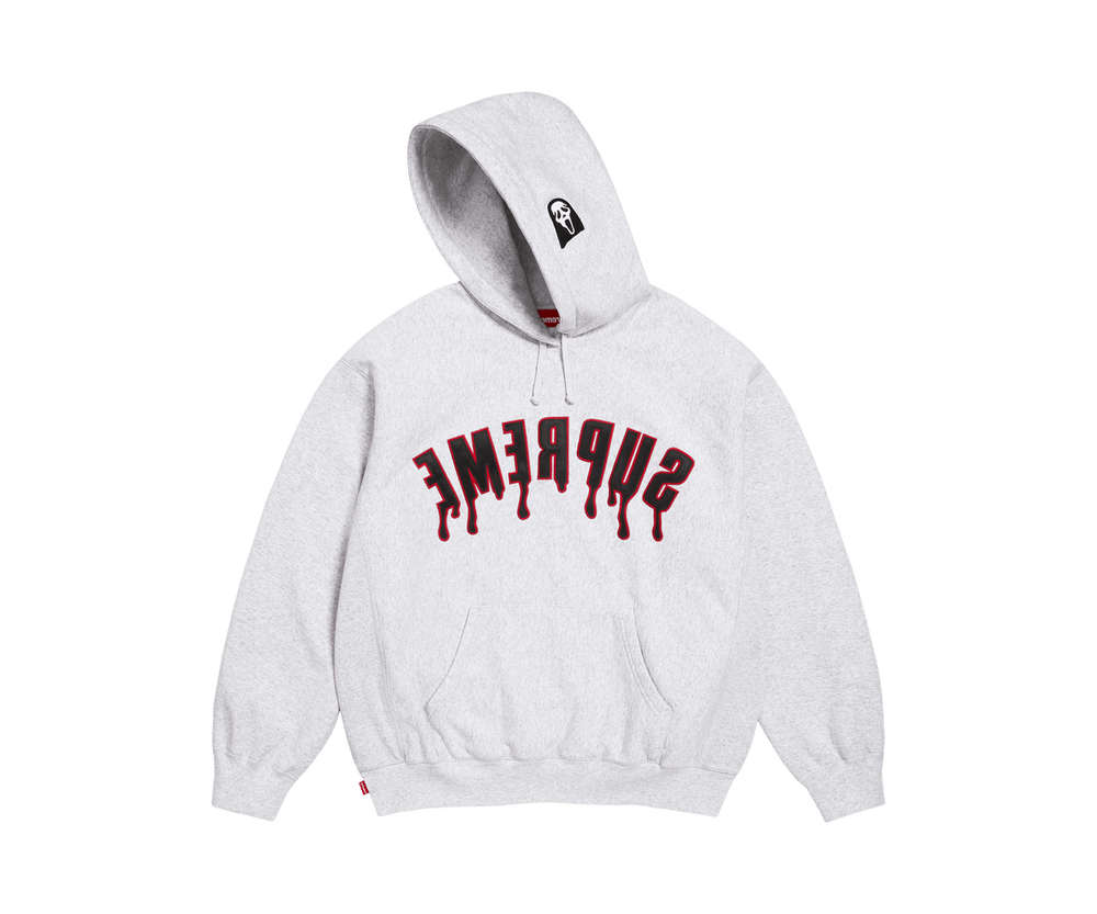 Supreme Ghostface Arc Hooded Sweatshirt 'Ash Grey'
