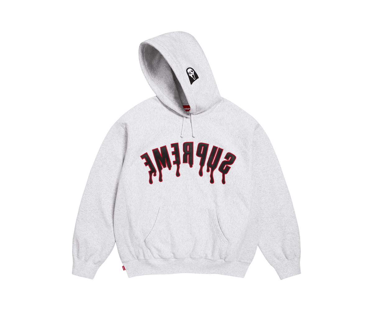 Supreme Ghostface Arc Hooded Sweatshirt 'Ash Grey'
