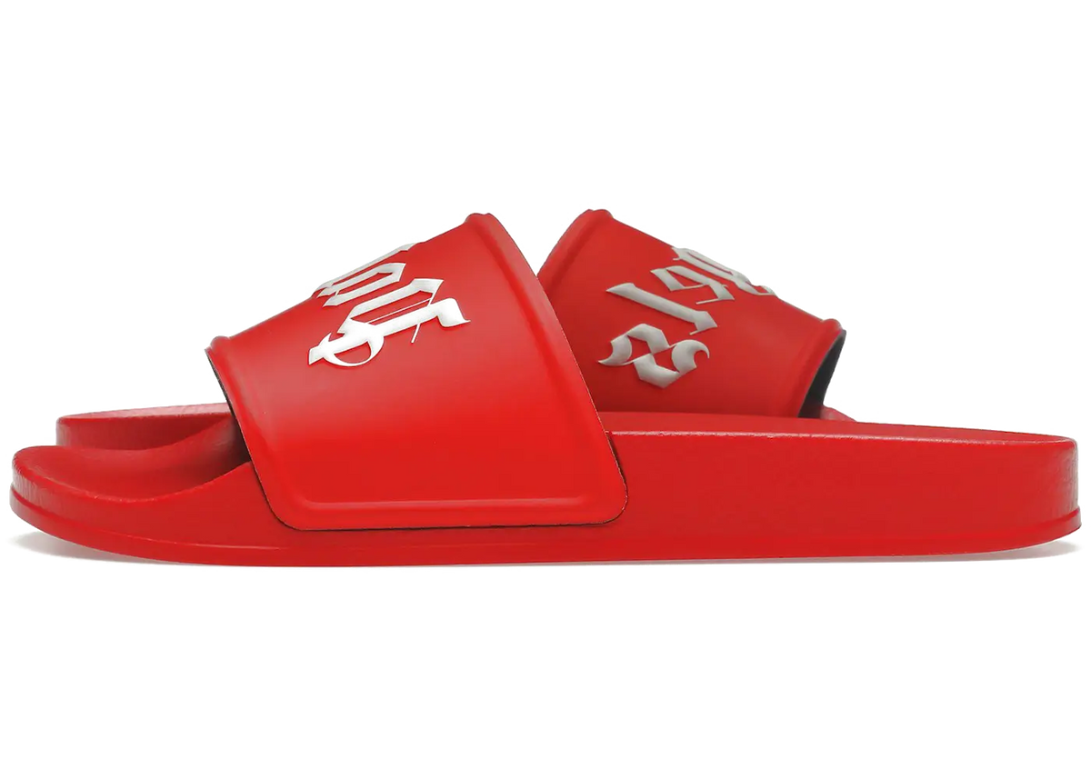 Palm Angels Palm Angels Pool Slides Red White