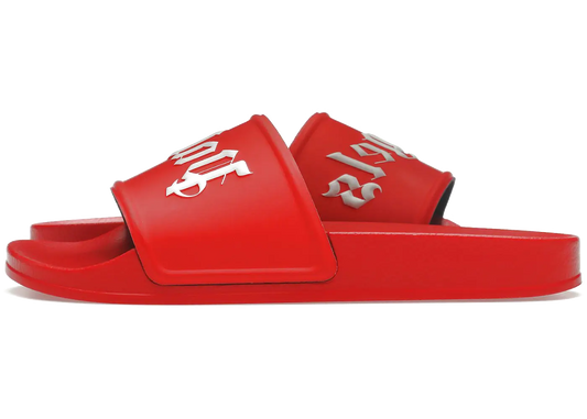 Palm Angels Palm Angels Pool Slides Red White