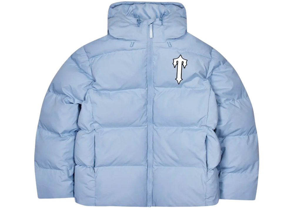 Trapstar Trapstar Irongate Arch Hooded Puffer Jacket Light Blue