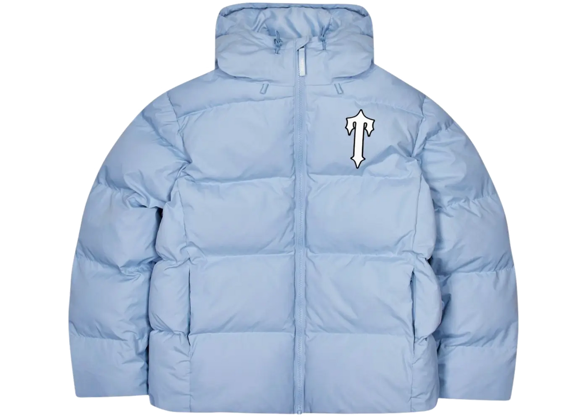 Trapstar Trapstar Irongate Arch Hooded Puffer Jacket Light Blue