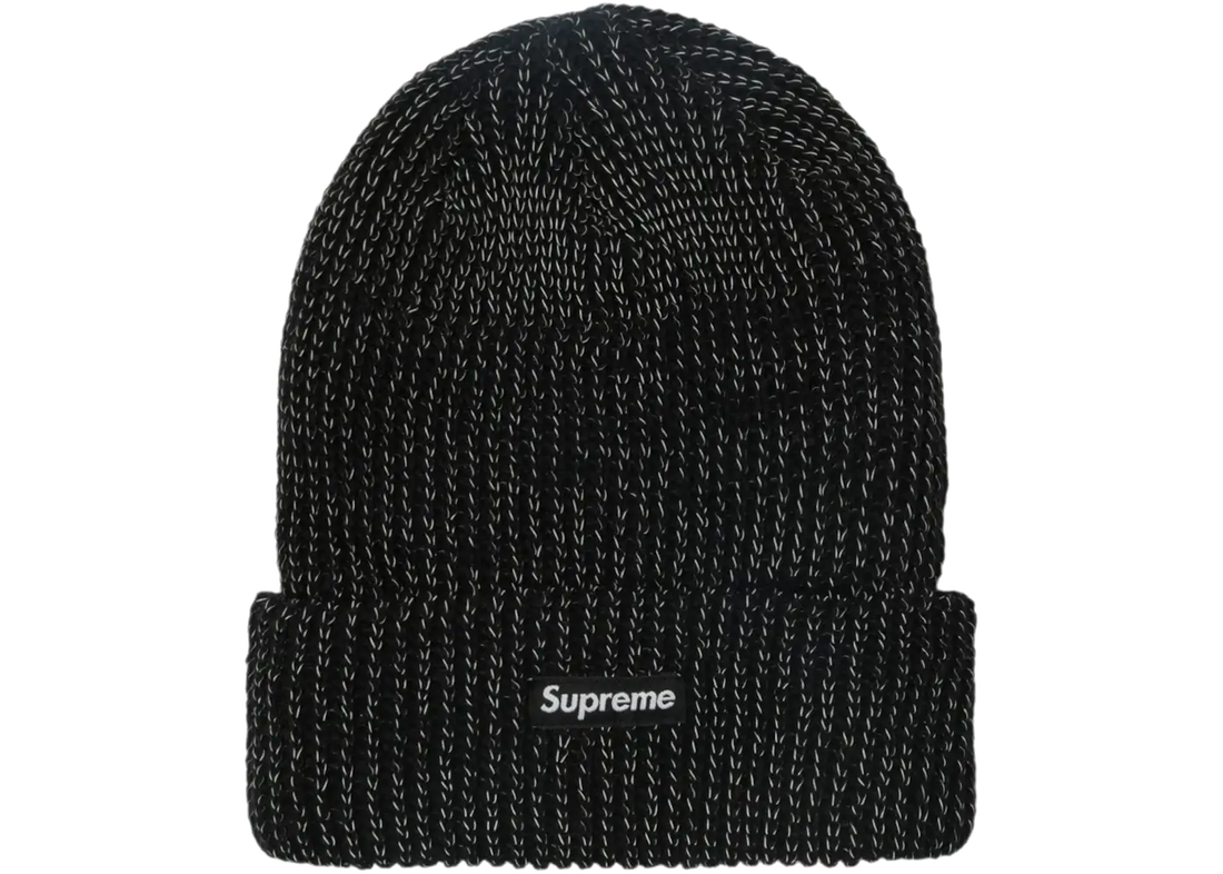 Supreme Reflective Loose Gauge Beanie Black - Aplug – APLUG PL