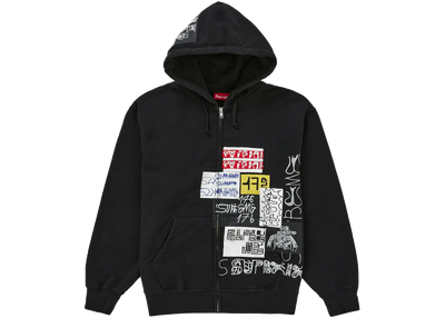 Supreme Supreme 176 Zip Up Hooded Sweatshirt Black