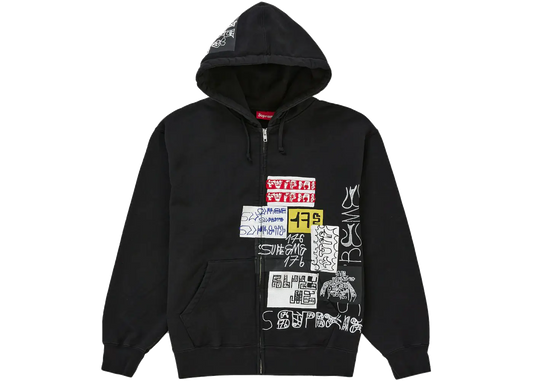 Supreme Supreme 176 Zip Up Hooded Sweatshirt Black