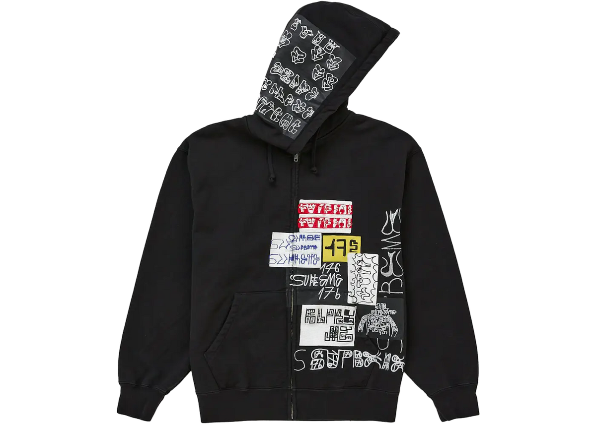 Supreme Supreme 176 Zip Up Hooded Sweatshirt Black
