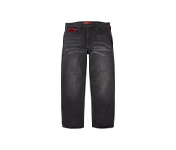 Supreme Supreme Leopard Faux Fur Loose Fit Jean Washed Black