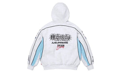 Supreme Supreme Racing Lined Zip Up Hooded Sweatshirt Heather Grey