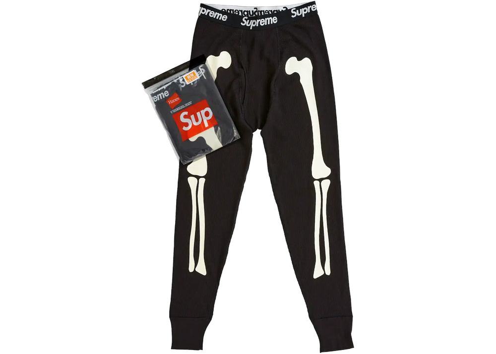 Supreme Supreme Hanes Bones Thermal Pant FW25 (1 Pack) Black