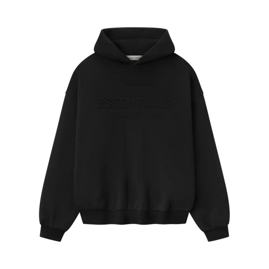 Fear of God Essentials Fear of God Essentials Embossed 90s Fit Fleece Hoodie 'Vintage Black'