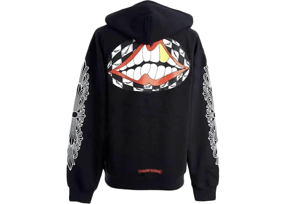 Chrome Hearts Chrome Hearts Matty Boy Flower Chomper Hoodie Black
