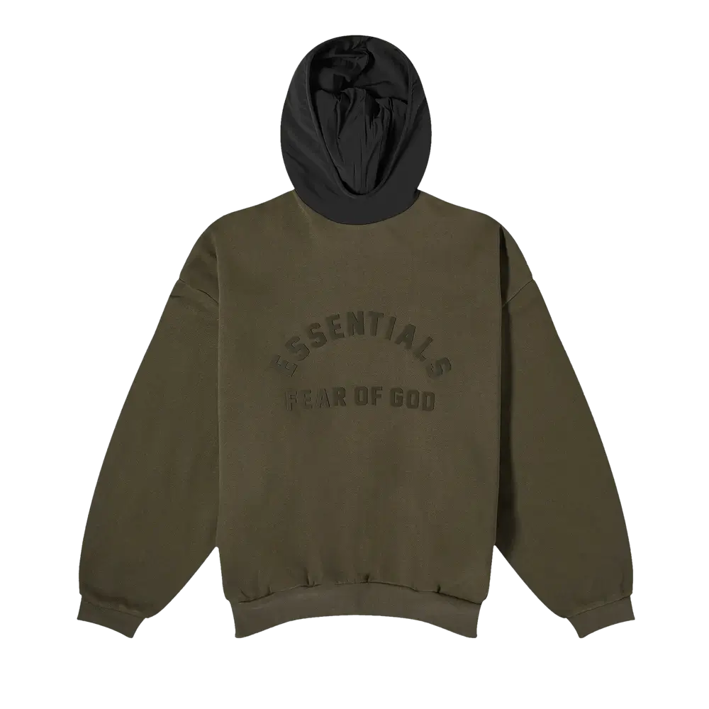 Fear of God Essentials Fear of God Essentials Nylon Fleece Hoodie 'Ink/Jet Black'