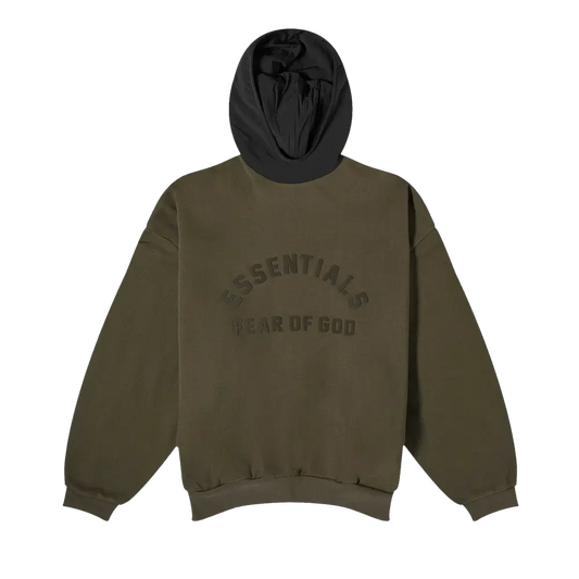 Fear of God Essentials Fear of God Essentials Nylon Fleece Hoodie 'Ink/Jet Black'