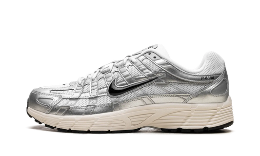 Nike Nike P-6000 White Metallic Silver Flat Silver Black