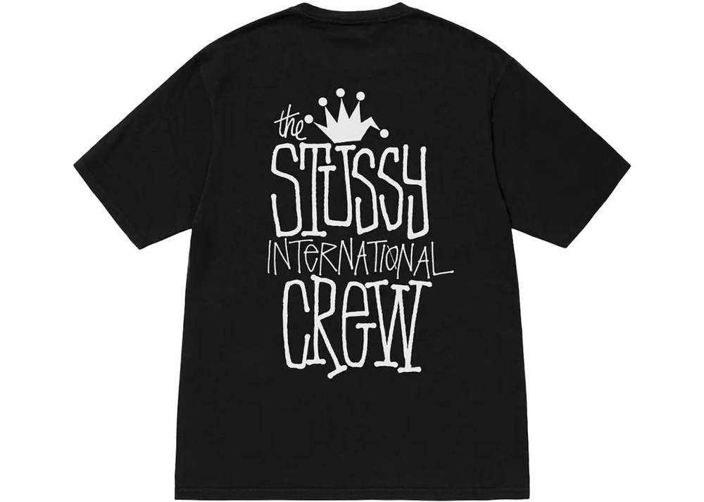 Stussy Stussy Crown International Pigment Dyed Tee Black