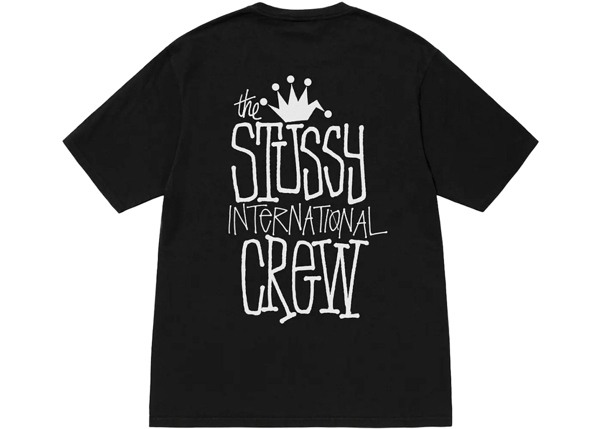 Stussy Stussy Crown International Pigment Dyed Tee Black