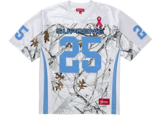Supreme Supreme Breast Cancer Awareness Football Jersey White
