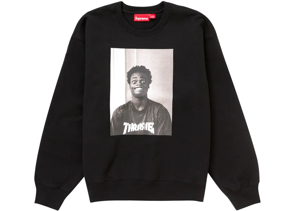Supreme Supreme Thrasher Crewneck Black