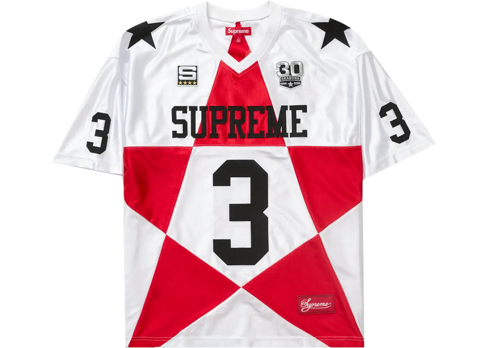 Supreme Supreme Star Football Jersey White