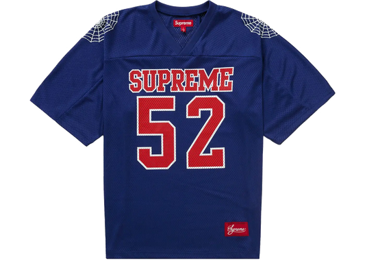 Supreme Supreme Spiderweb Football Jersey Navy