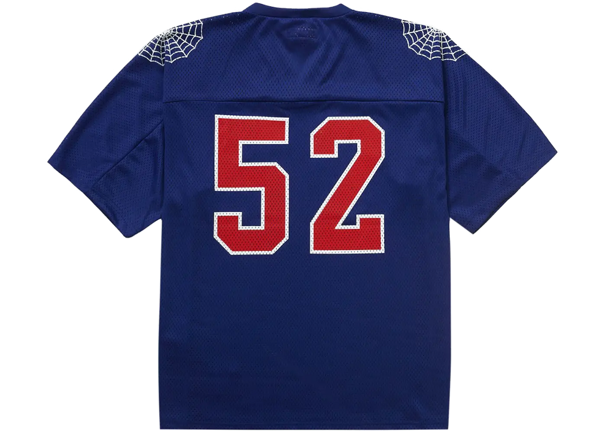 Supreme Supreme Spiderweb Football Jersey Navy