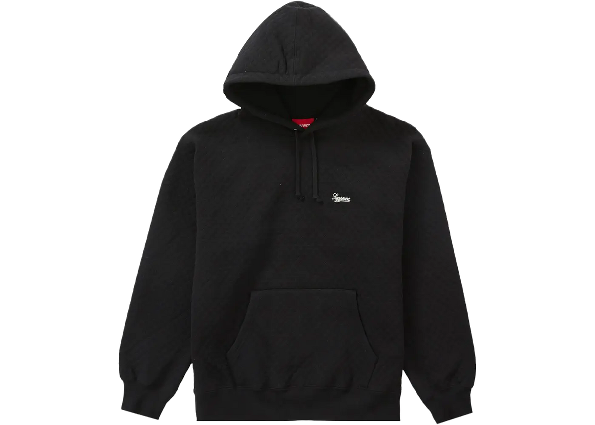 Supreme Supreme Micro Quilted Hooded Sweatshirt Black