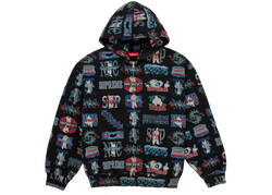 Supreme Supreme Flash Zip Up Hooded Sweatshirt Black