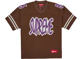 Supreme Supreme Reflective Football Jersey Brown