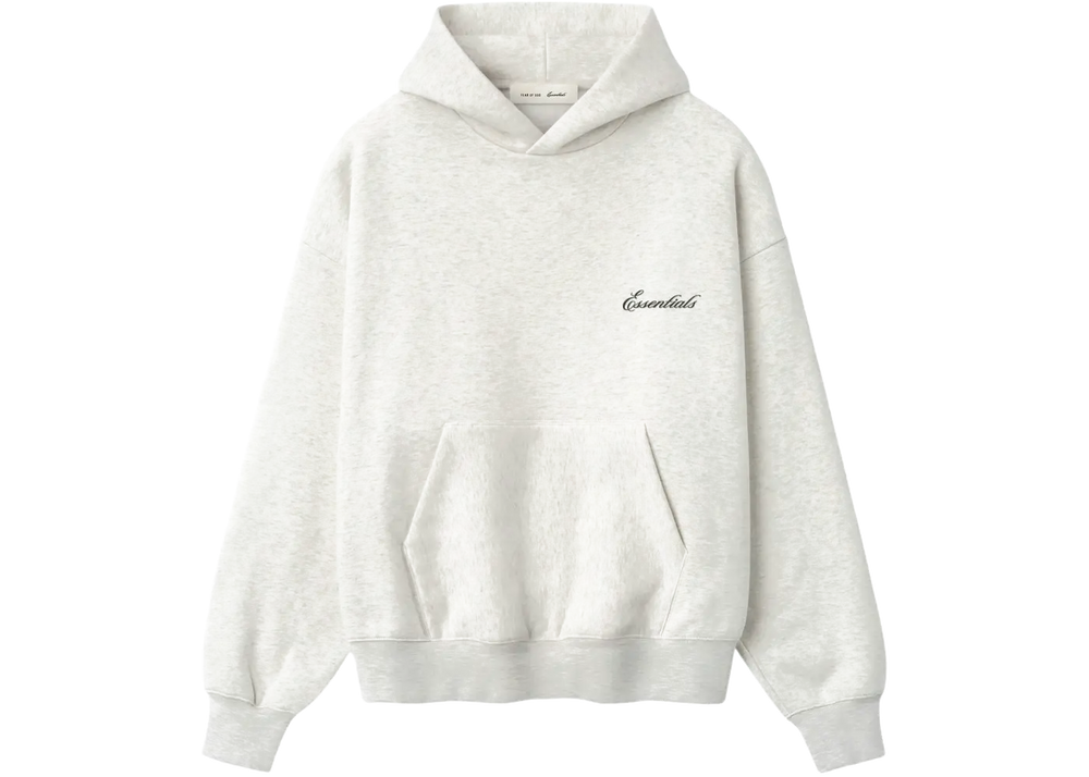 Fear of God Fear of God Essentials Signature Ss26 Classic Hoodie Oatmeal Heather