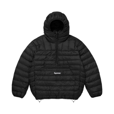 Supreme Supreme Micro Down Half Zip Hooded Pullover Black