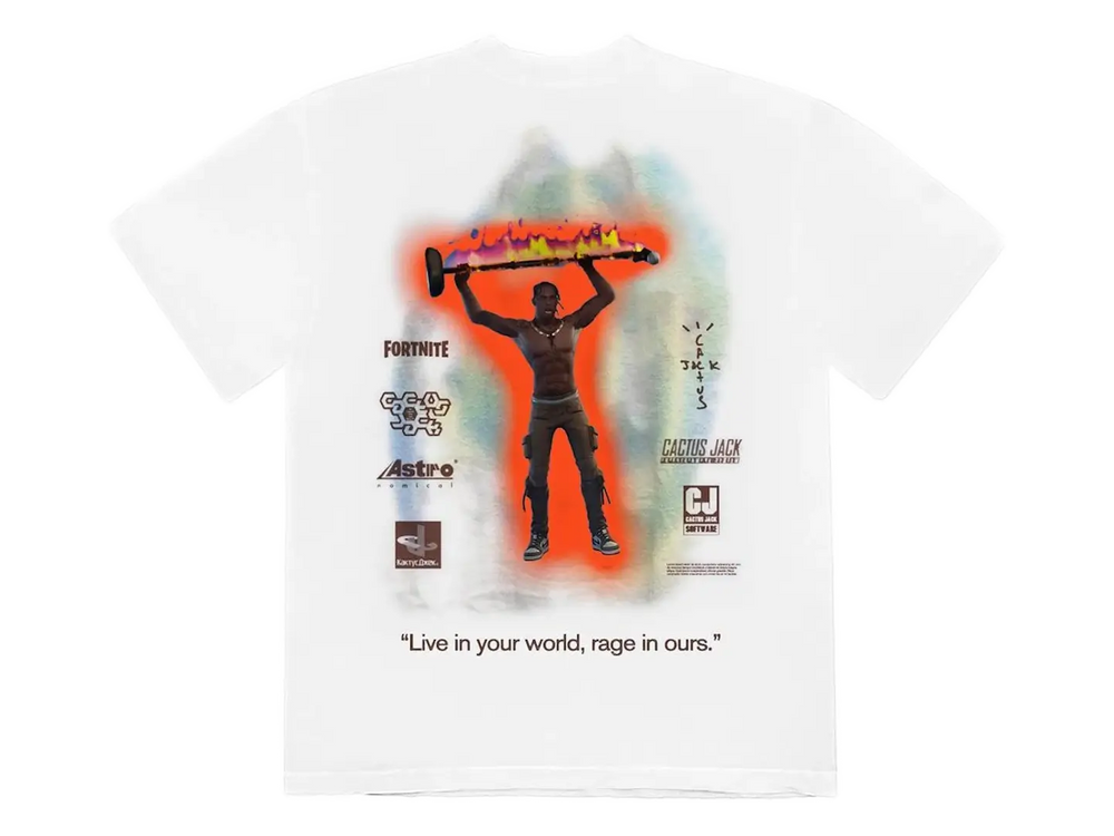 Travis Scott Travis Scott The Scotts Rage Emote T-Shirt White