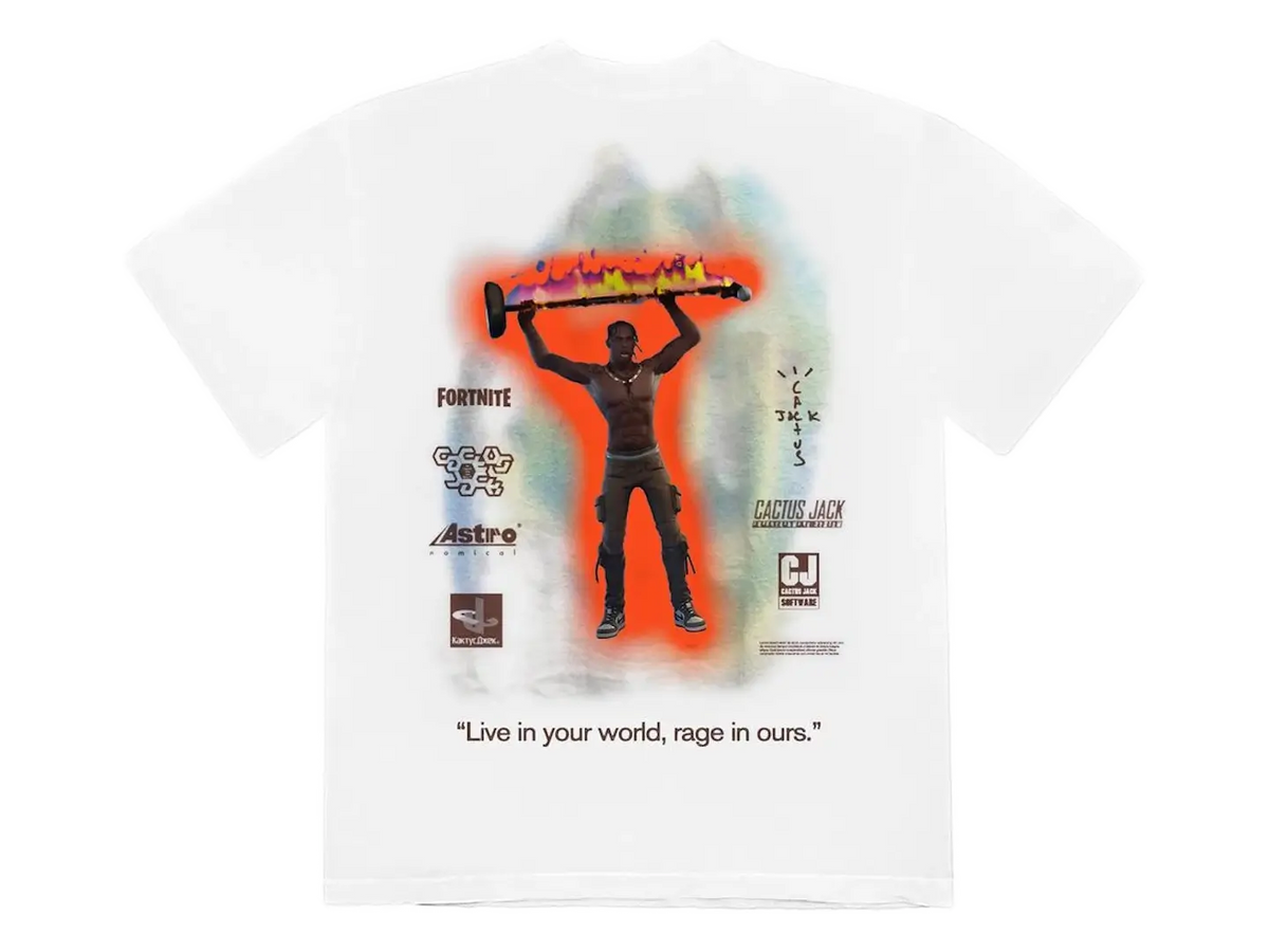 Travis Scott Travis Scott The Scotts Rage Emote T-Shirt White