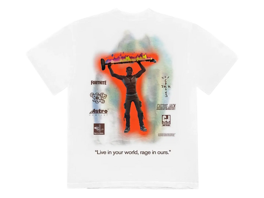 Travis Scott Travis Scott The Scotts Rage Emote T-Shirt White