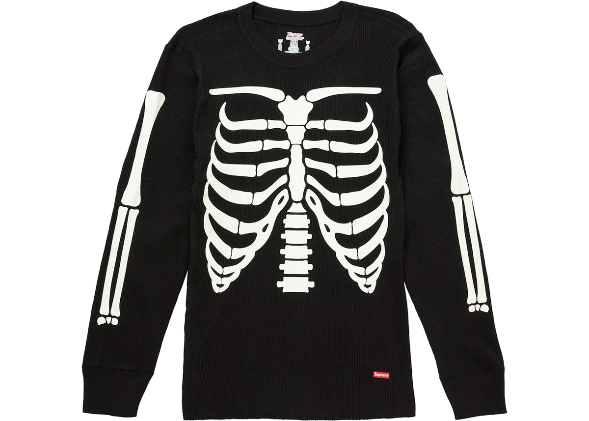 Supreme Supreme Hanes Bones Thermal Crew (1 Pack) Black