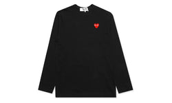 Comme des Garcons Play Red Emblem L/S T-shirt Black