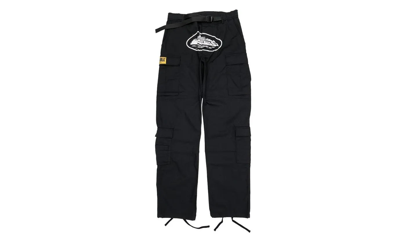 Corteiz 4Starz Special Edition Guerillaz Cargos Black/White - CORT-C4SEGC-WWHITE