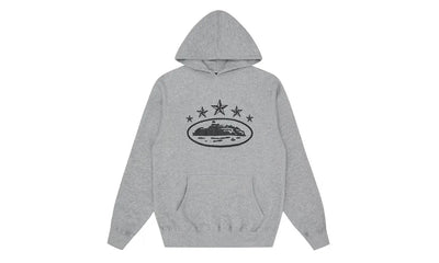 Corteiz 5 Starz Alcatraz Hoodie Grey - CORT-C5SAHG-GREY