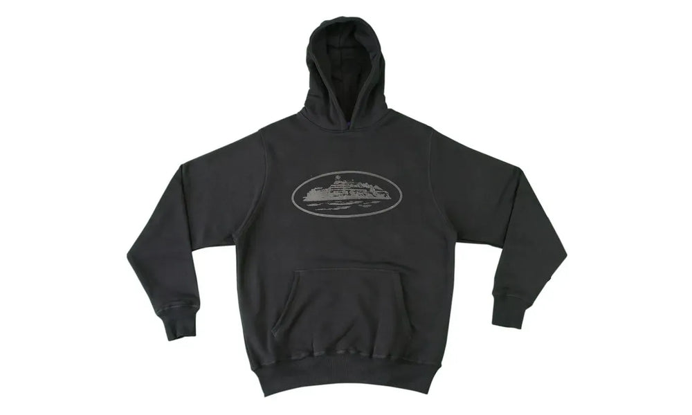 Corteiz Alcatraz Hoodie Triple Black